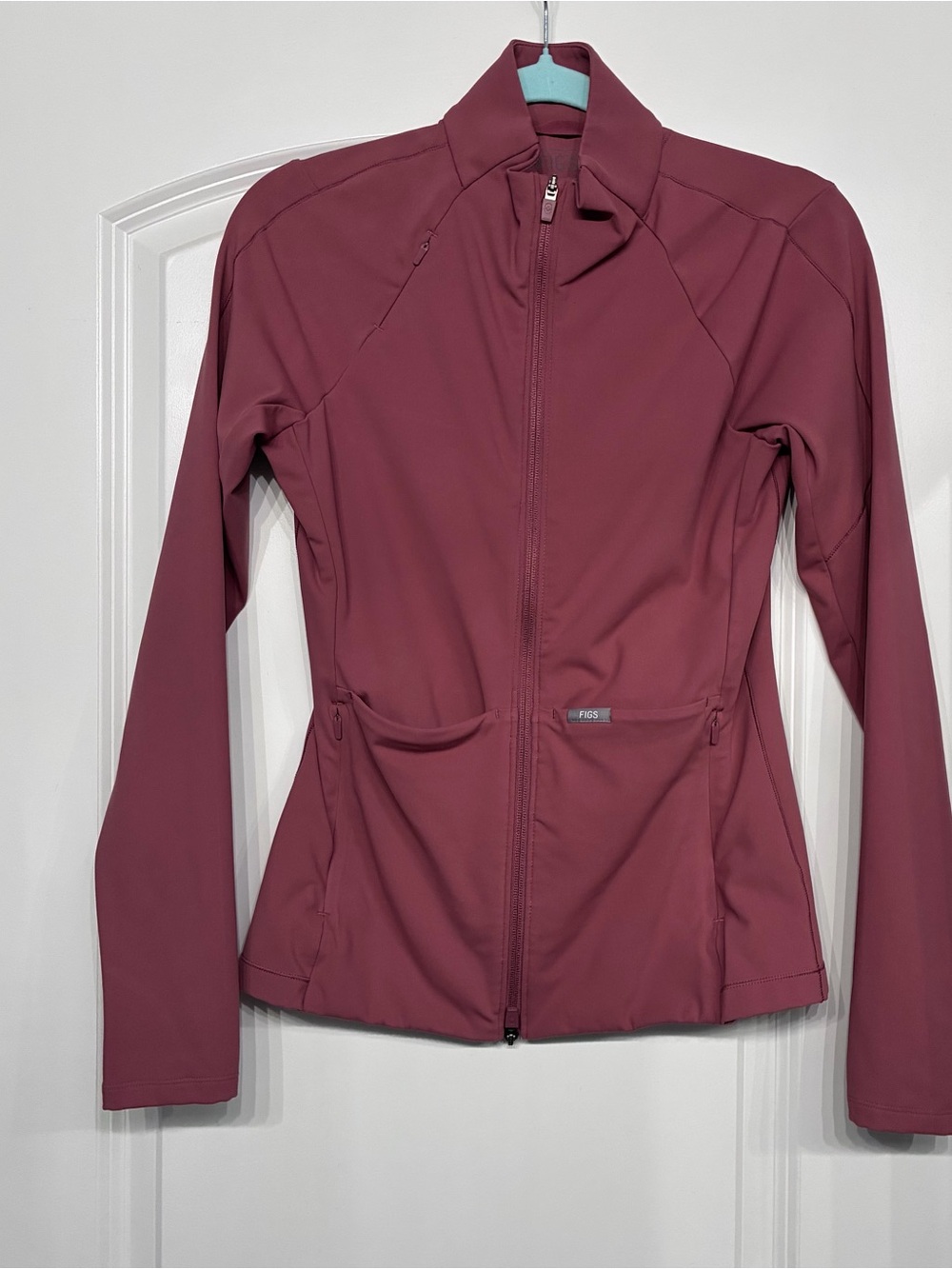 FIGS Technical Collection Mauve Full Zip Scrub Jacket Size Small